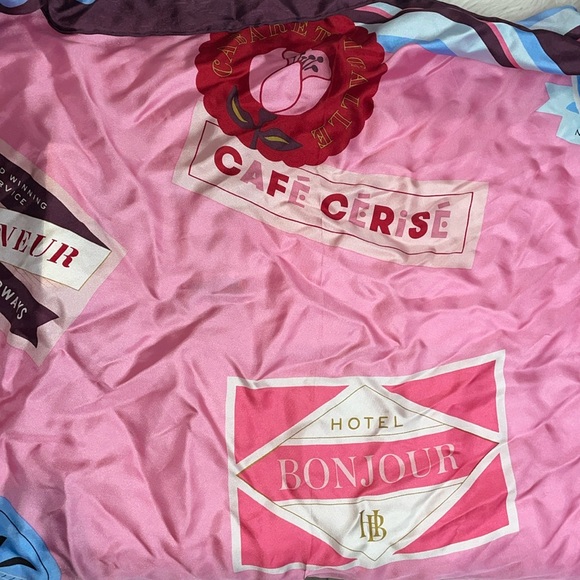 Kate Spade French Inspired Silk Square Scarf - Picture 2 of 7